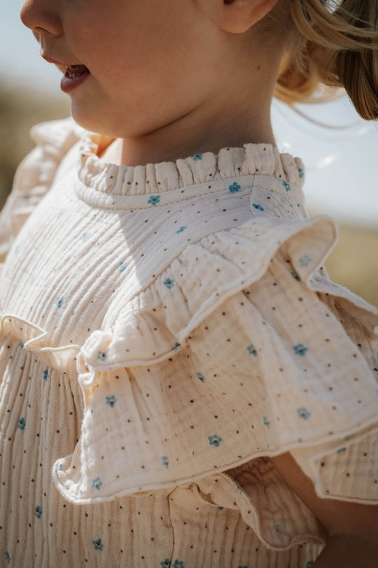FLIINK Blooming Dress - Sandshell AOP | Torgunns Barneklær AS
