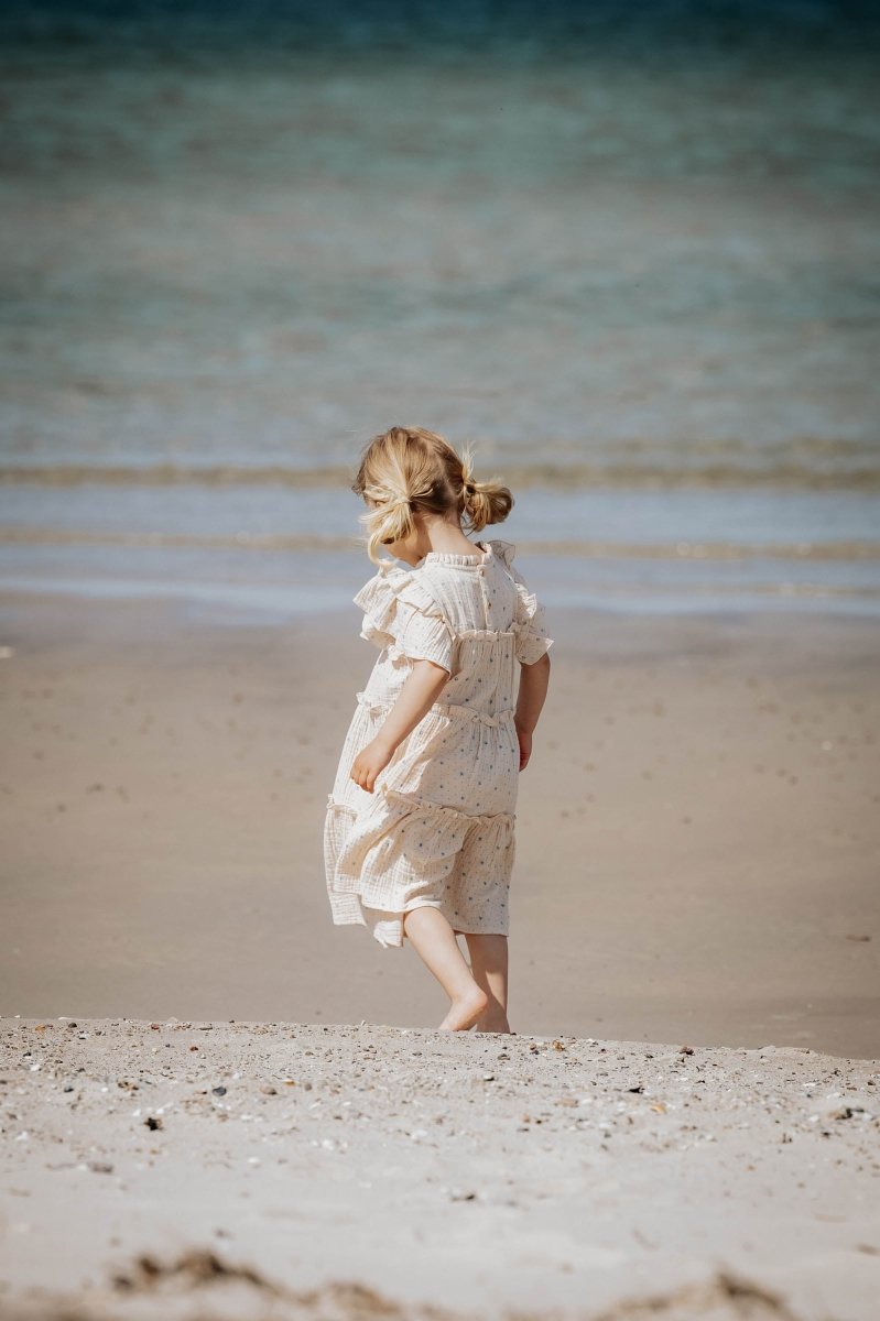 FLIINK Blooming Dress - Sandshell AOP | Torgunns Barneklær AS