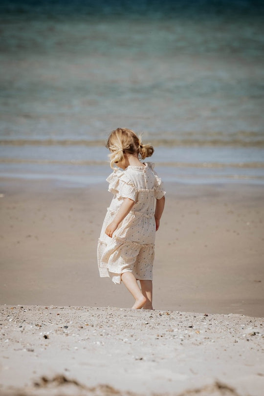FLIINK Blooming Dress - Sandshell AOP | Torgunns Barneklær AS