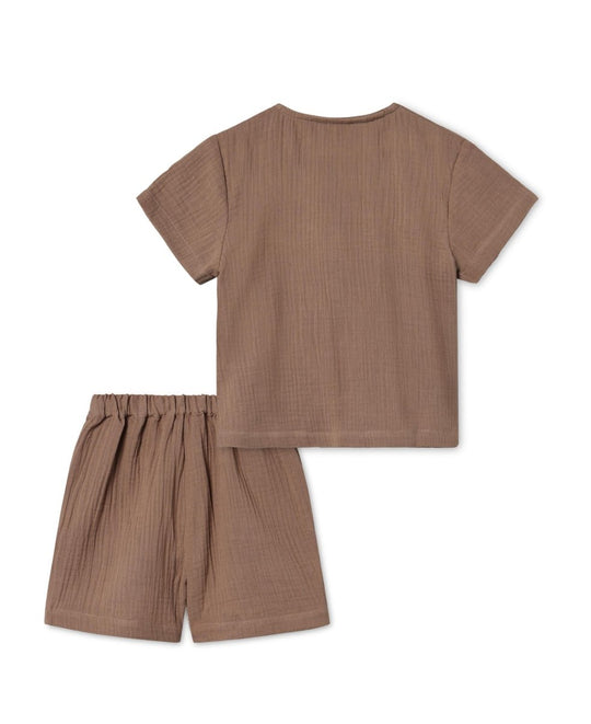 FLIINK Cha Cha Shorts Sett - Pine Bark | Torgunns Barneklær AS