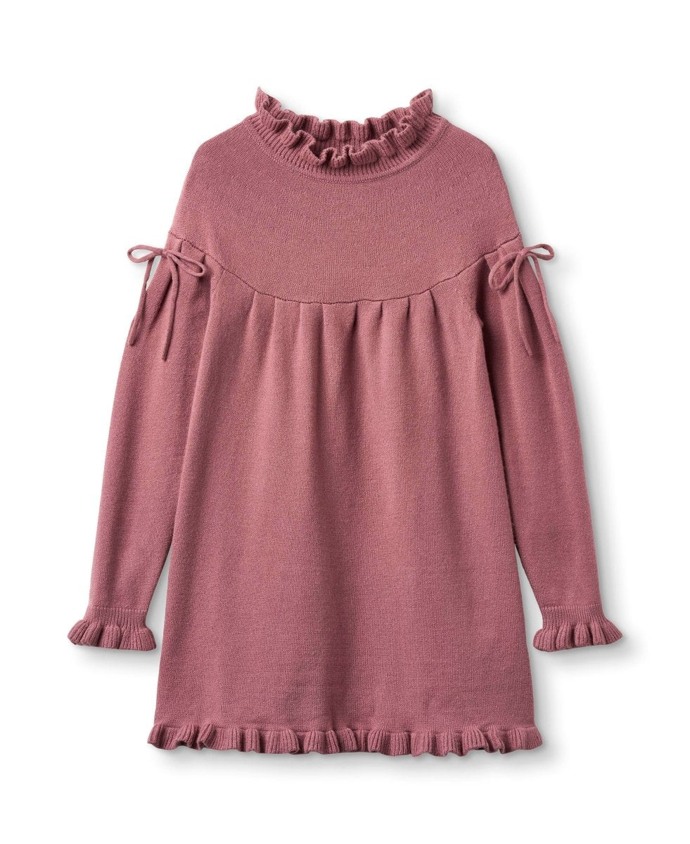 Fliink | KINO LS Knit Dress - Ash Rose | Torgunns Barneklær AS