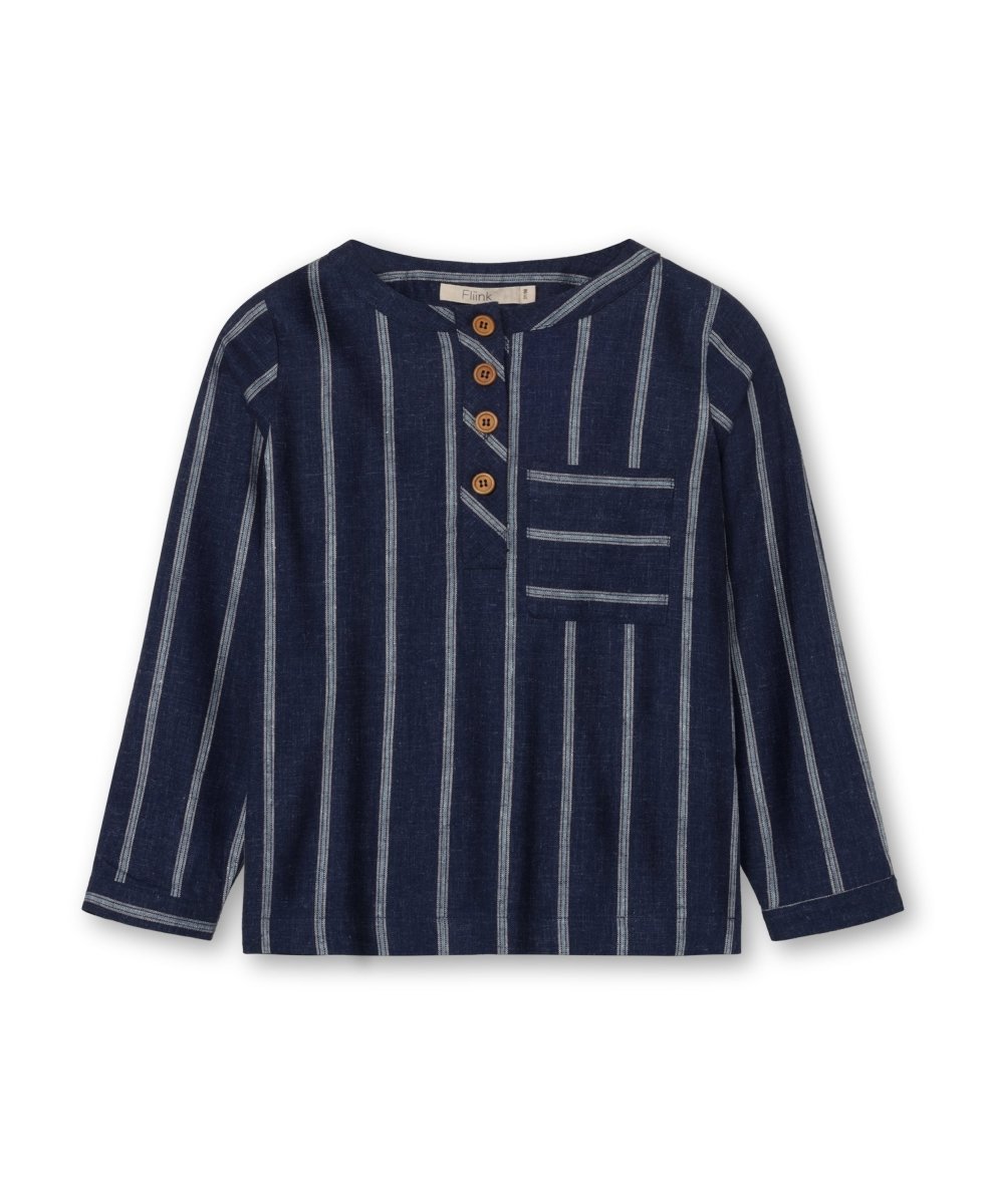 FLIINK Vira LS Shirt - Insignia Blue / Sandshell | Torgunns Barneklær AS