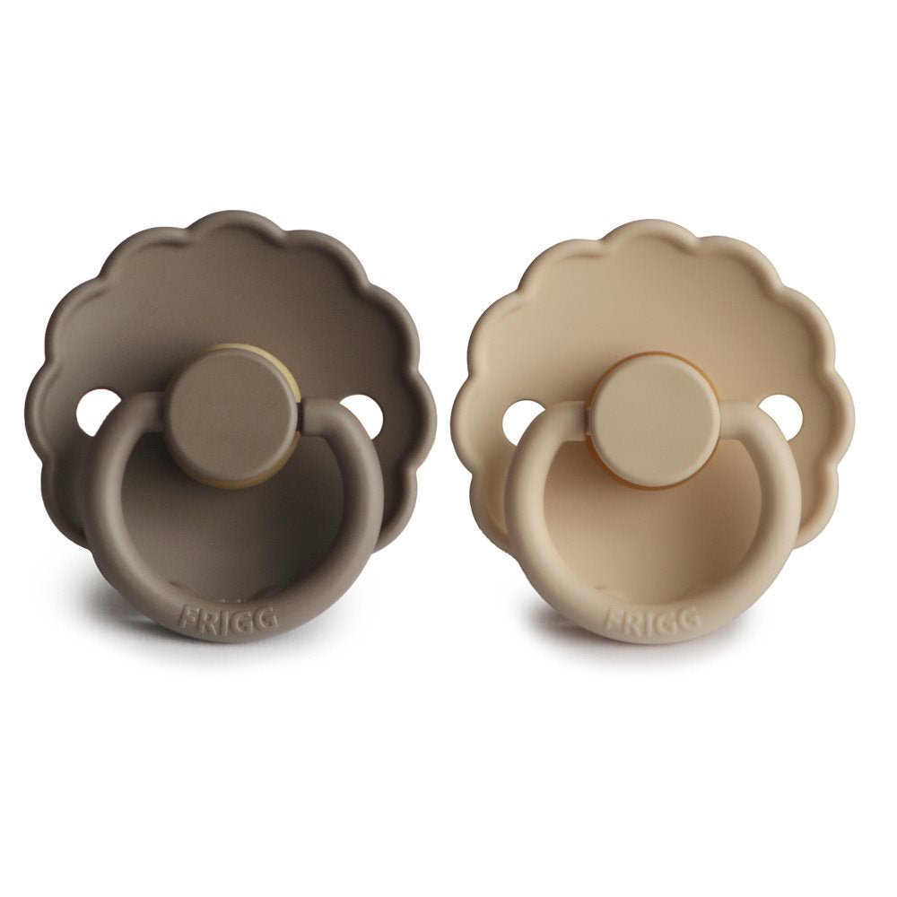 FRIGG | Daisy Smokk Silikon 2pk - Croissant/Portobello | Torgunns Barneklær AS