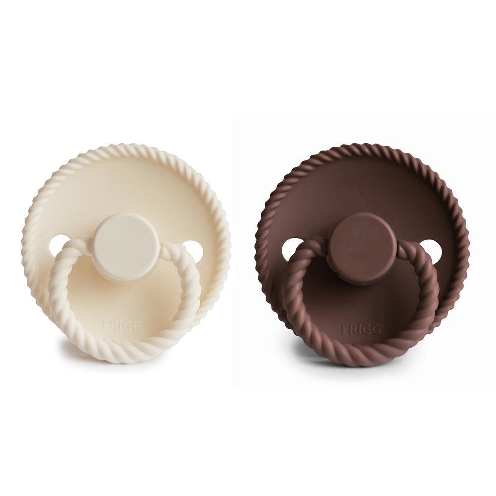 FRIGG | Rope Smokk Silikon 2pk - Cream/Cocoa | Torgunns Barneklær AS