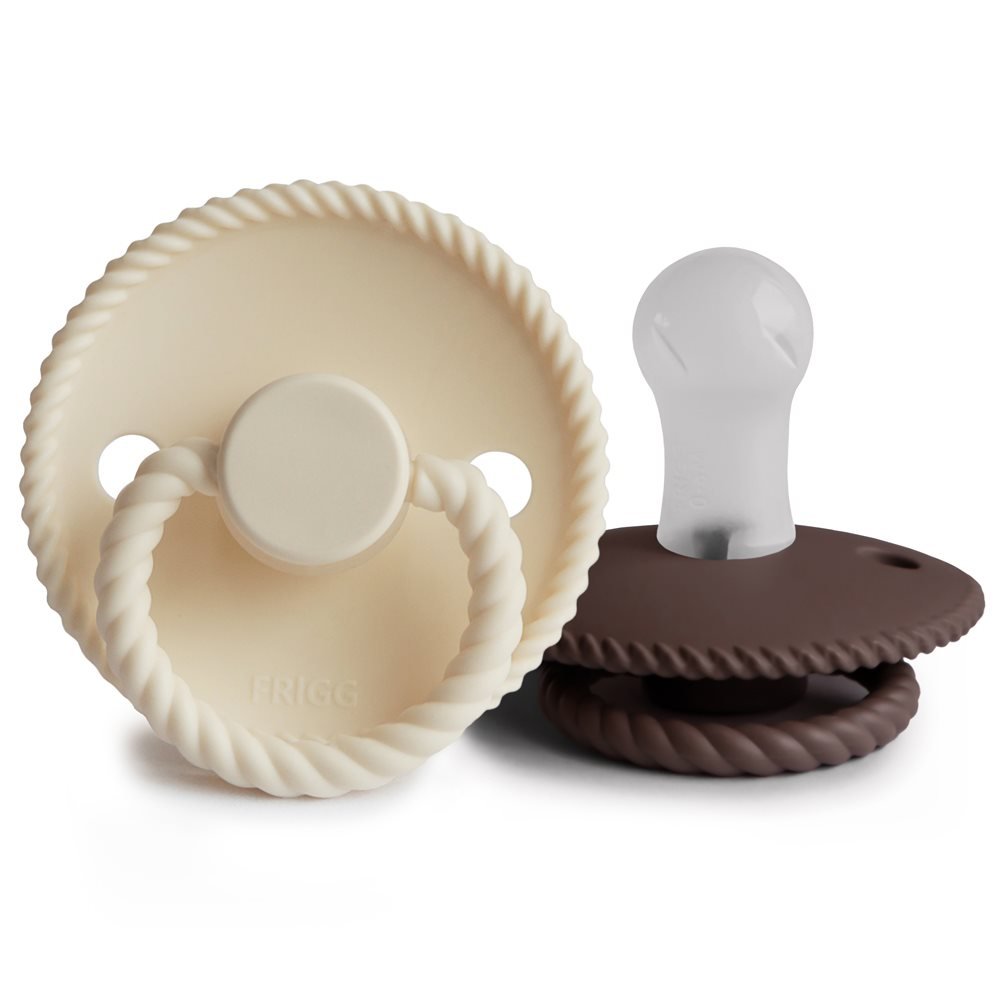 FRIGG | Rope Smokk Silikon 2pk - Cream/Cocoa | Torgunns Barneklær AS