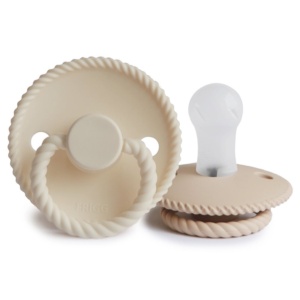 FRIGG | Rope Smokk Silikon 2pk - Cream/Croissant | Torgunns Barneklær AS