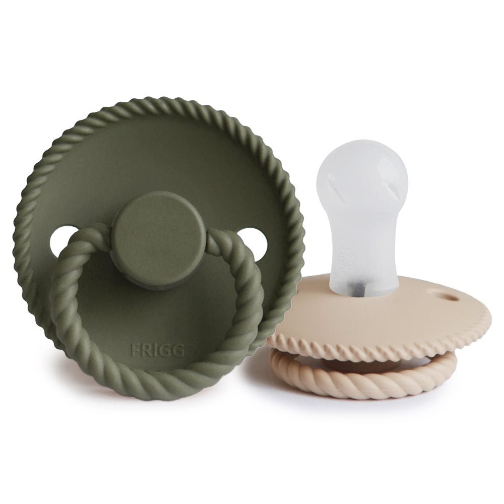 FRIGG | Rope Smokk Silikon 2pk - Croissant/Olive | Torgunns Barneklær AS