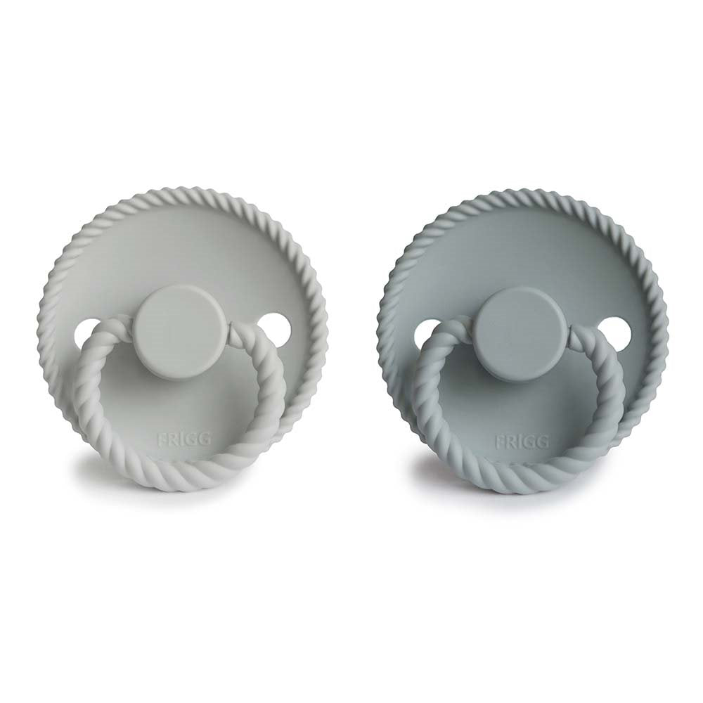 FRIGG | Rope Smokk Silikon 2pk - French Gray/Silver Gray | Torgunns Barneklær AS
