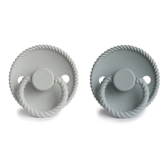 FRIGG | Rope Smokk Silikon 2pk - French Gray/Silver Gray | Torgunns Barneklær AS