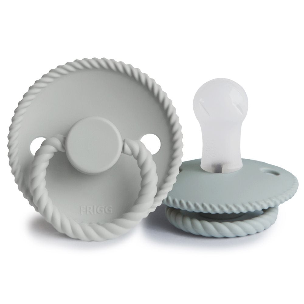 FRIGG | Rope Smokk Silikon 2pk - French Gray/Silver Gray | Torgunns Barneklær AS