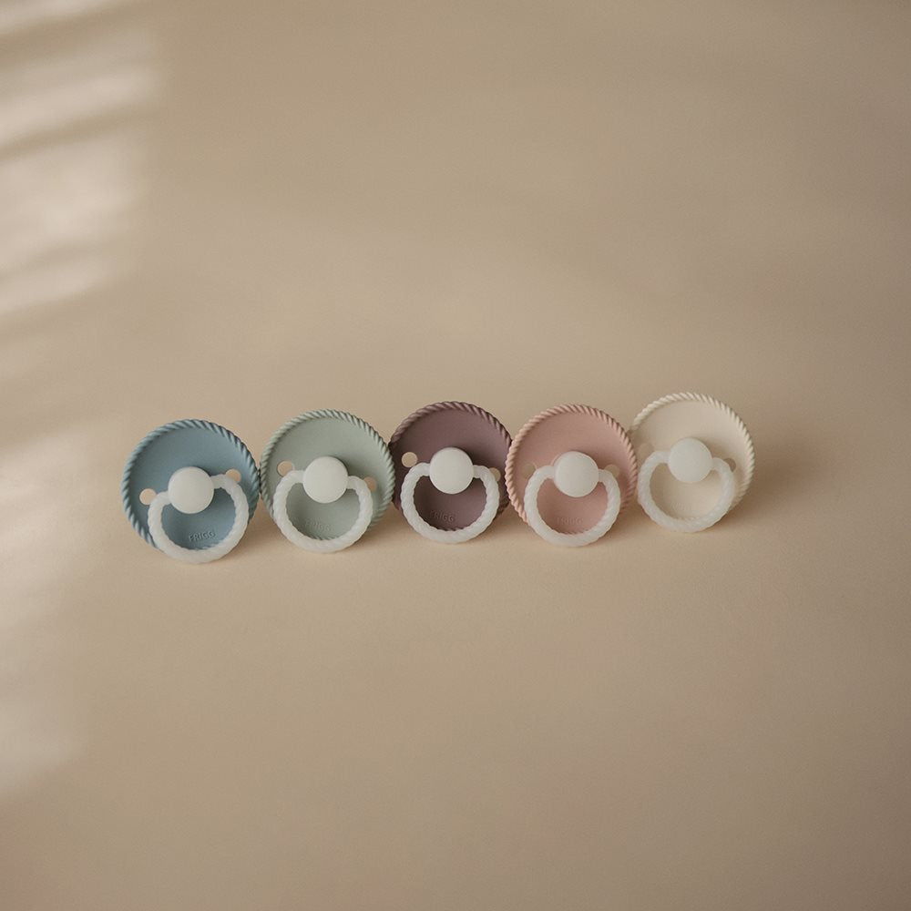 FRIGG | Rope Smokk Silikon 2pk - Stone Blue/Cream Natt | Torgunns Barneklær AS