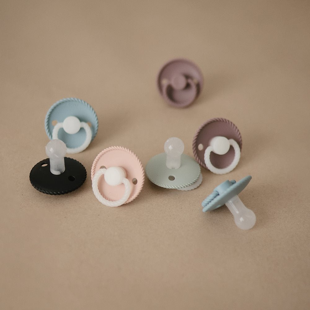FRIGG | Rope Smokk Silikon 2pk - Stone Blue/Cream Natt | Torgunns Barneklær AS