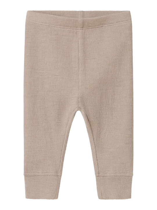 name it baby ULL/SILKE WOSSA RIB LONGJOHN - Satellite - Torgunns Barneklær AS