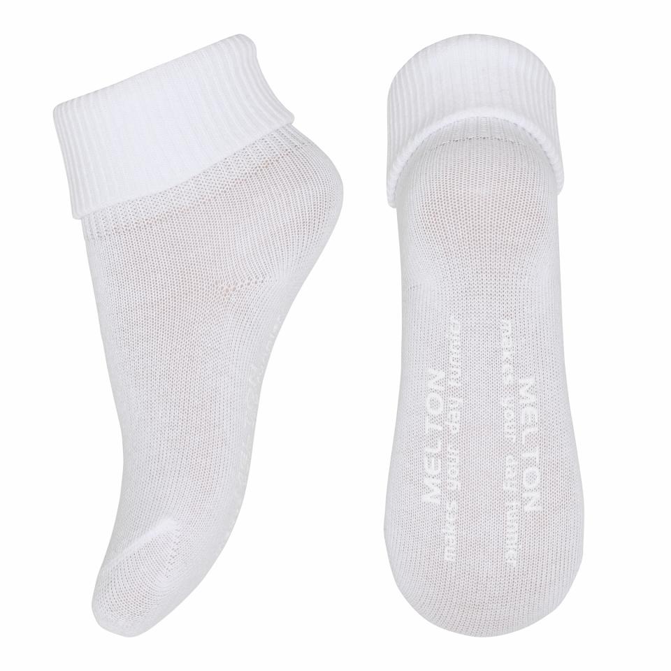 MELTON Antiskli sokker - Bomull - Hvit - Torgunns Barneklær AS