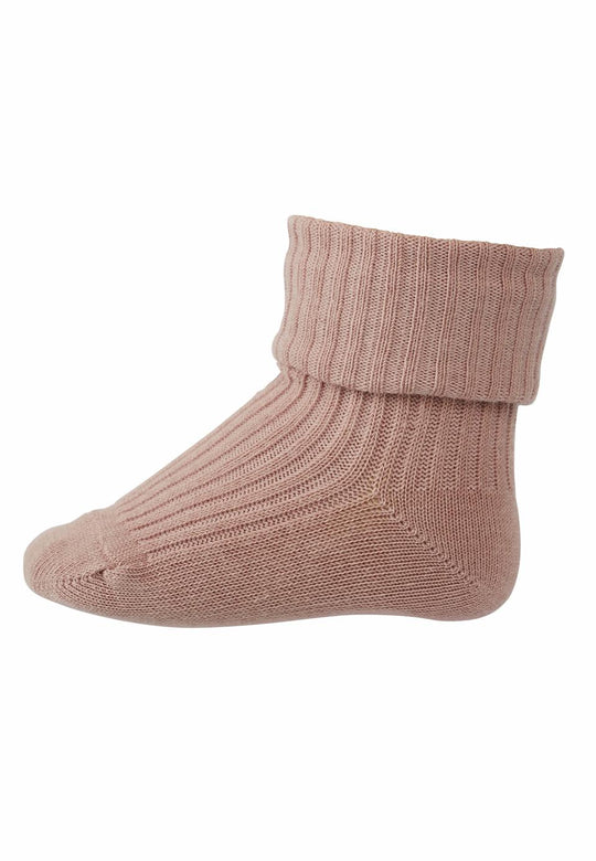 mp Denmark Cotton Rib Socks - Wood Rose - Torgunns Barneklær AS