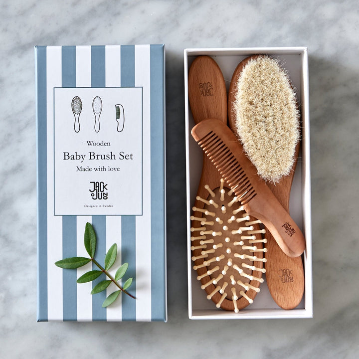 Jack o Juno Wooden Hairbrush Set - Torgunns Barneklær AS