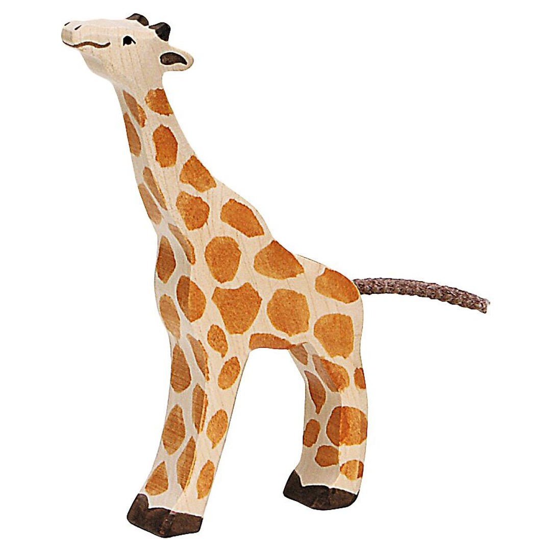 Holztiger | Sjiraffunge spiser trefigur | Torgunns Barneklær AS
