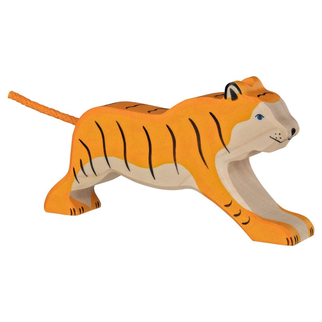 Holztiger | Tiger løpende trefigur | Torgunns Barneklær AS