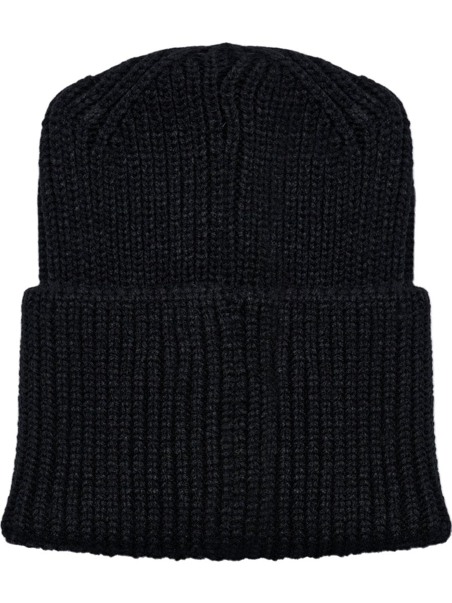 hummel hmlJR HEAVY RIB KNIT BEANIE - BLACK | Torgunns Barneklær AS