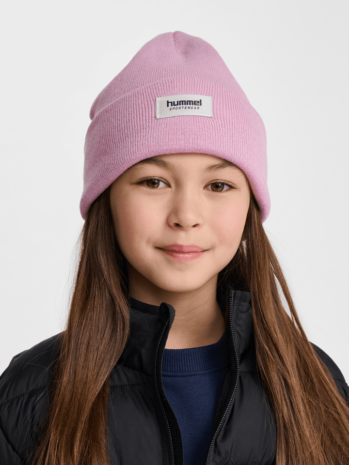 hummel hmlJR KNIT BEANIE - PASTEL LAVENDER | Torgunns Barneklær AS