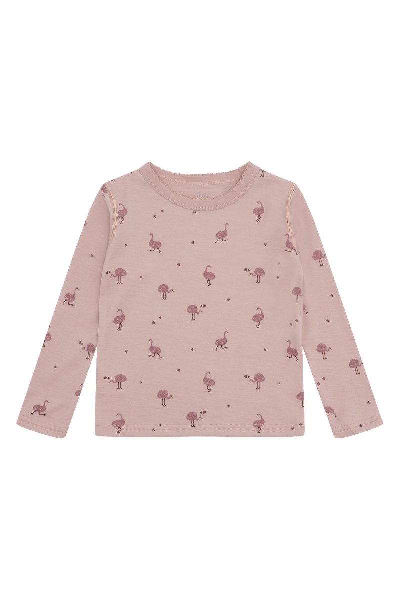 Hust & Claire | Abba Ostrich Trøye Ull/Bambus – Adobe Rose | Torgunns Barneklær AS