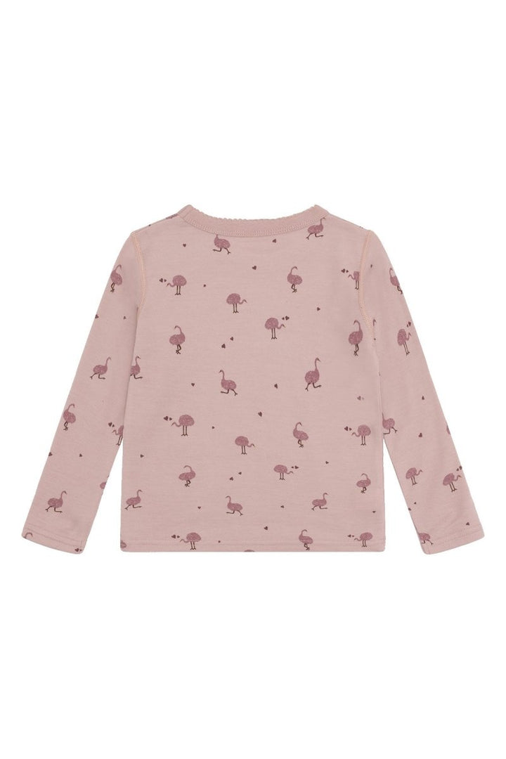 Hust &amp; Claire | Abba Ostrich Trøye Ull/Bambus – Adobe Rose | Torgunns Barneklær AS