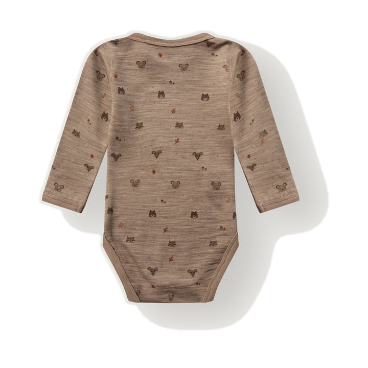 Hust &amp; Claire | Baloo Forest Ull/Bambus Body – Biscuit | Torgunns Barneklær AS