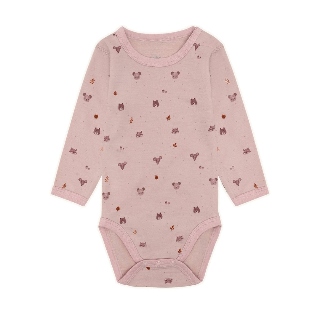 Hust &amp; Claire | Baloo Forest Ull/Bambus Body – Dusty Rose | Torgunns Barneklær AS