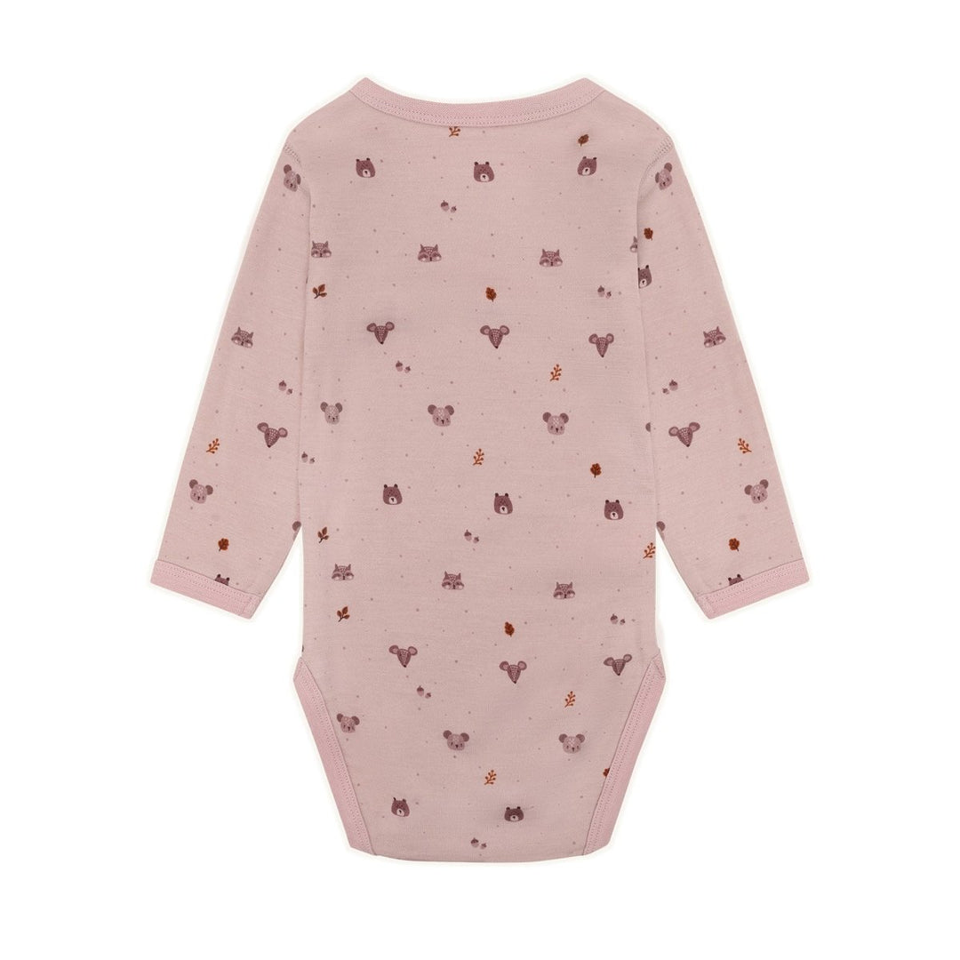 Hust &amp; Claire | Baloo Forest Ull/Bambus Body – Dusty Rose | Torgunns Barneklær AS