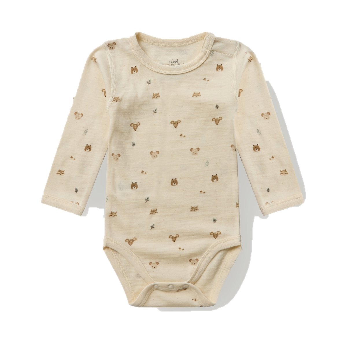 Hust & Claire | Baloo Forest Ull/Bambus Body – Offwhite | Torgunns Barneklær AS