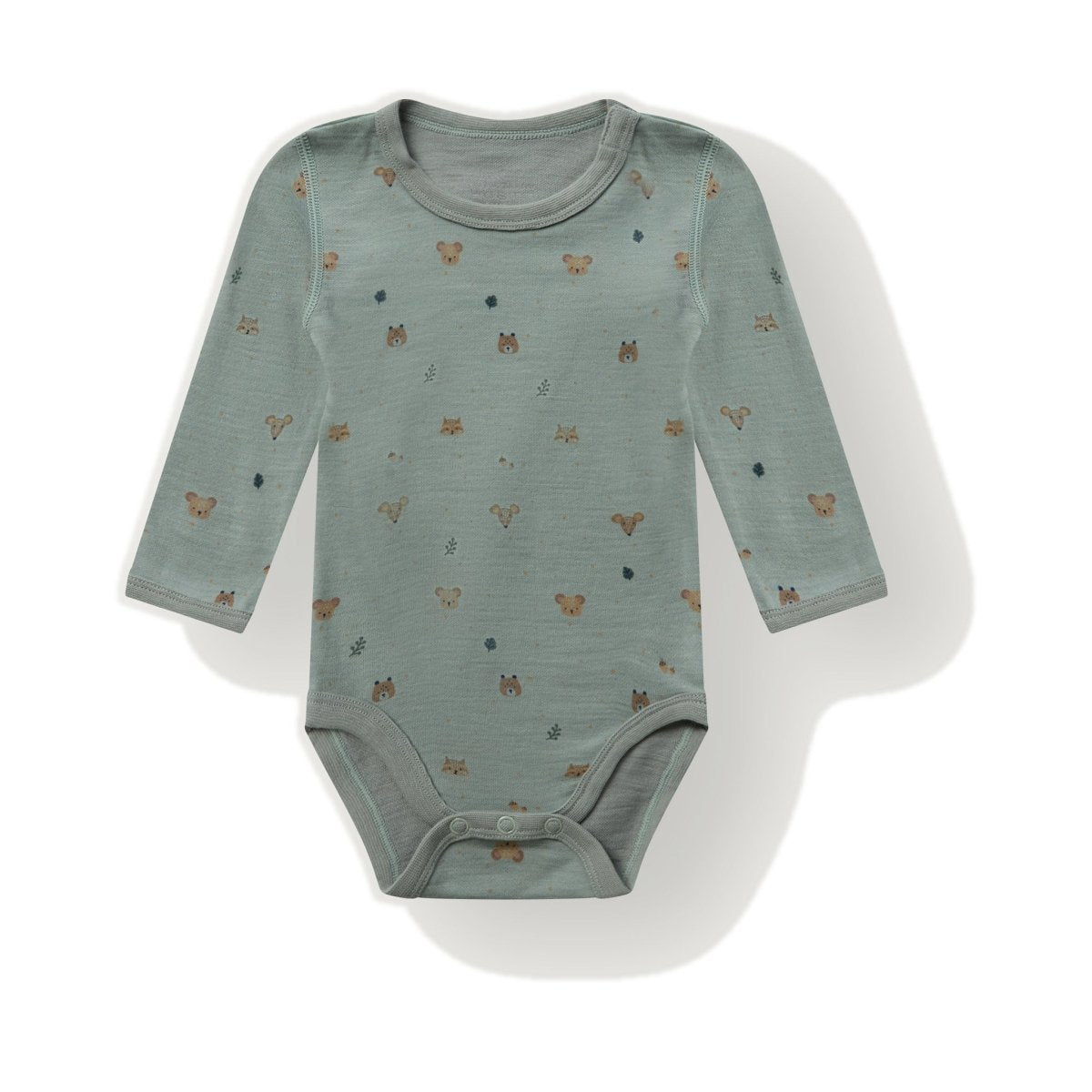 Hust & Claire | Baloo Forest Ull/Bambus Body – Slate Green | Torgunns Barneklær AS