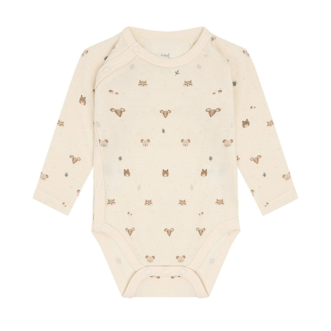 Hust &amp; Claire | Baloo Omslagsbody Ull/Bambus – Offwhite | Torgunns Barneklær AS