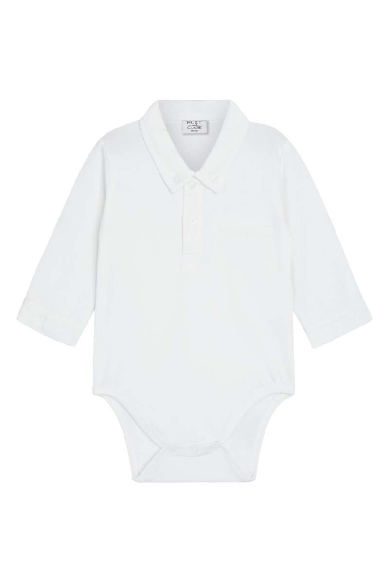 Hust & Claire BASIL Skjortebody - White | Torgunns Barneklær AS