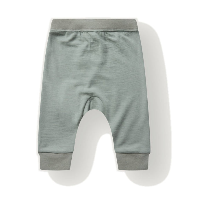 Hust &amp; Claire | Gaby Ull/Bambus Babybukse – Slate Green | Torgunns Barneklær AS