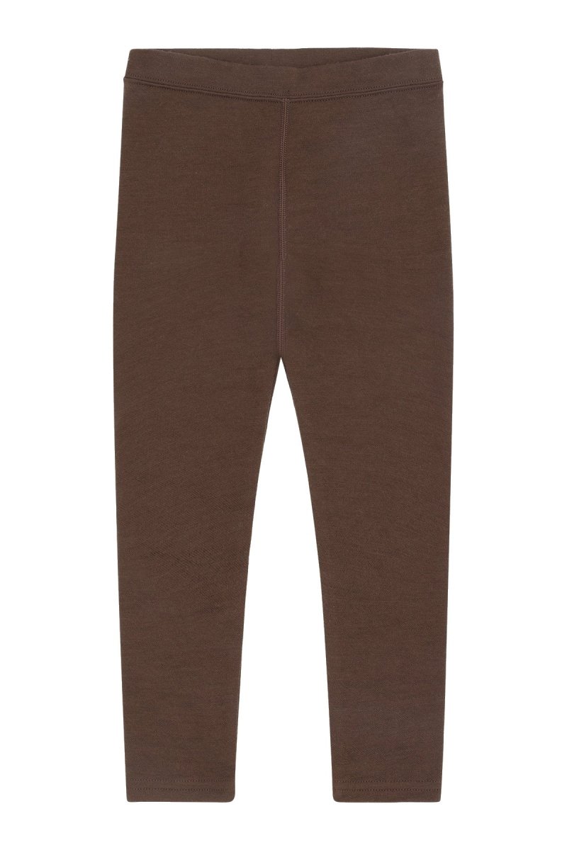 Hust & Claire | Laki Leggings Ull/Bambus – Brown Stone | Torgunns Barneklær AS