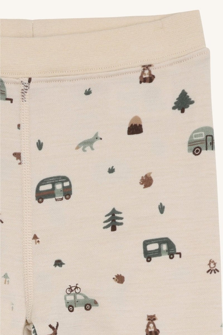 Hust &amp; Claire | Liro Camp Ull Leggings - French Oak | Torgunns Barneklær AS