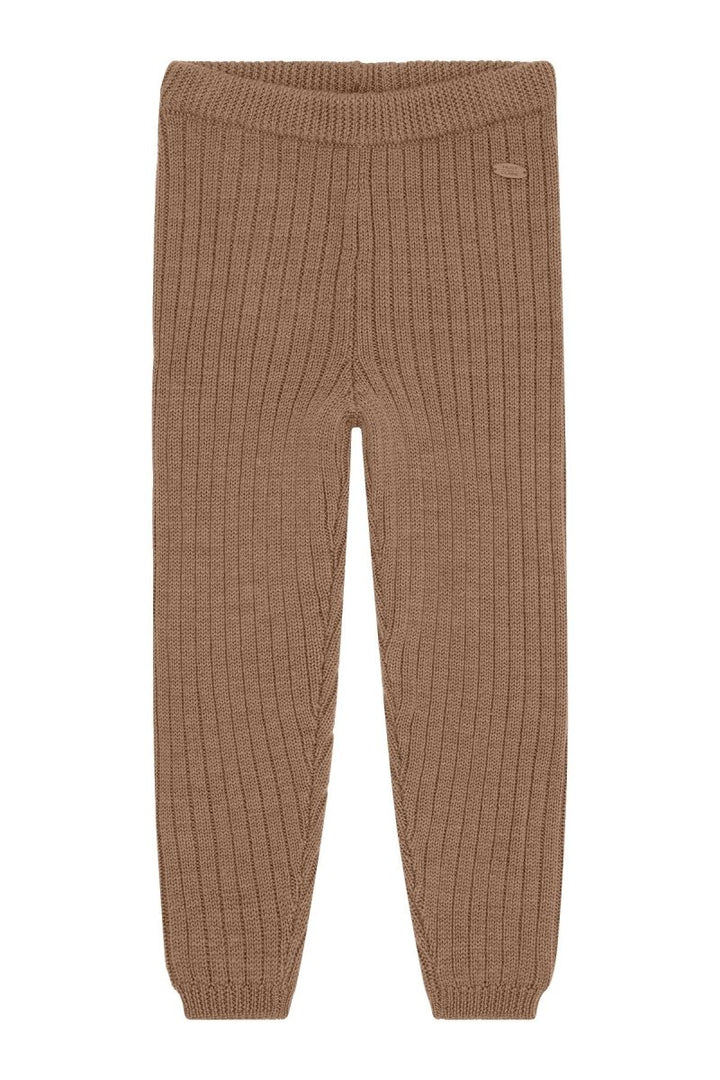 Hust &amp; Claire | Lui Wool Rib Leggings 100% Ull – Coca Mocha | Torgunns Barneklær AS