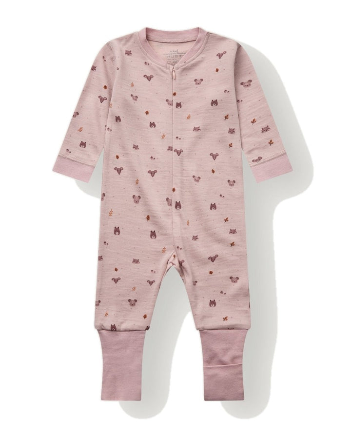 Hust &amp; Claire | Manu Forest Ull/Bambus Pysj – Dusty Rose | Torgunns Barneklær AS