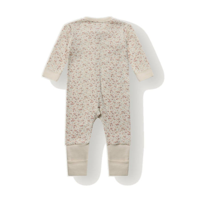 Hust &amp; Claire | Manu Zip Tiny Pyjamas Ull/Bambus – Offwhite | Torgunns Barneklær AS