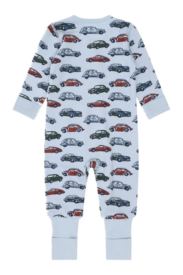Hust &amp; Claire | Mobi Cars Pysj Merinoull – Baby Blue | Torgunns Barneklær AS