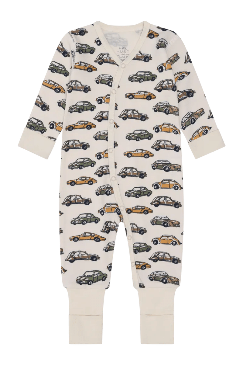 Hust & Claire | Mobi Cars Pysj Merinoull – French Oak | Torgunns Barneklær AS