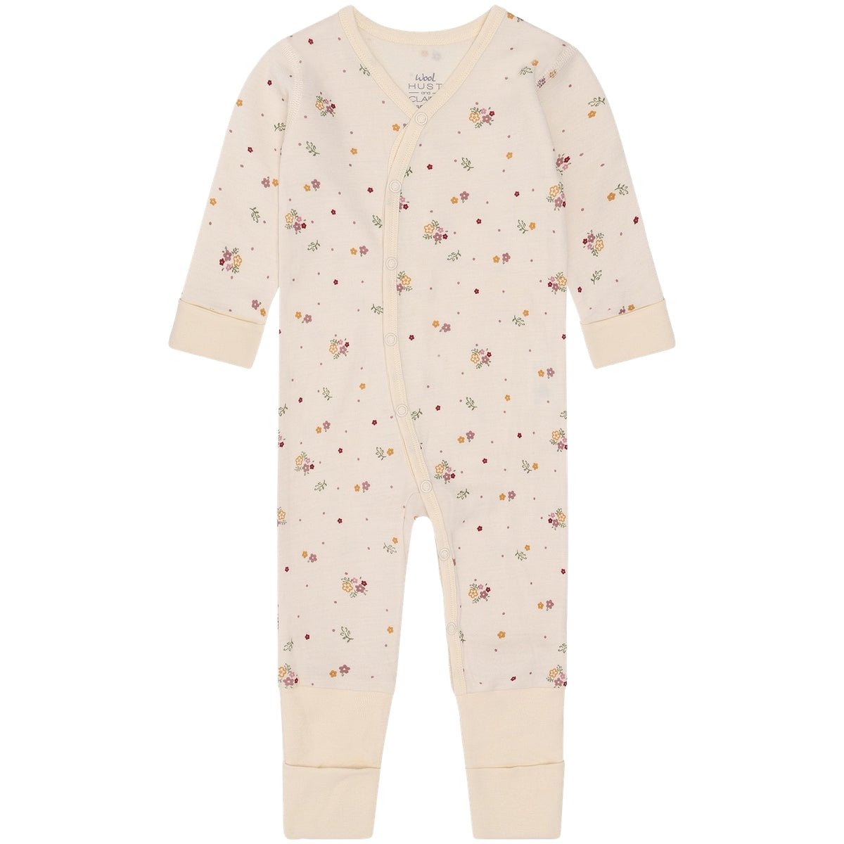 Hust & Claire | Mobi Flora Pysj Merinoull – Offwhite | Torgunns Barneklær AS