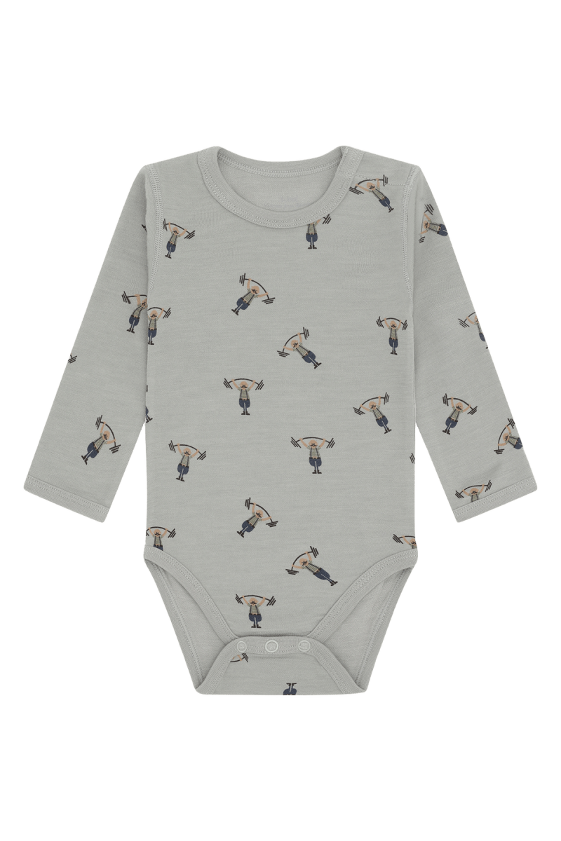 Hust & Claire | Ull/Bambus Body | Baloo Strong Man - Forest Fog | Torgunns Barneklær AS