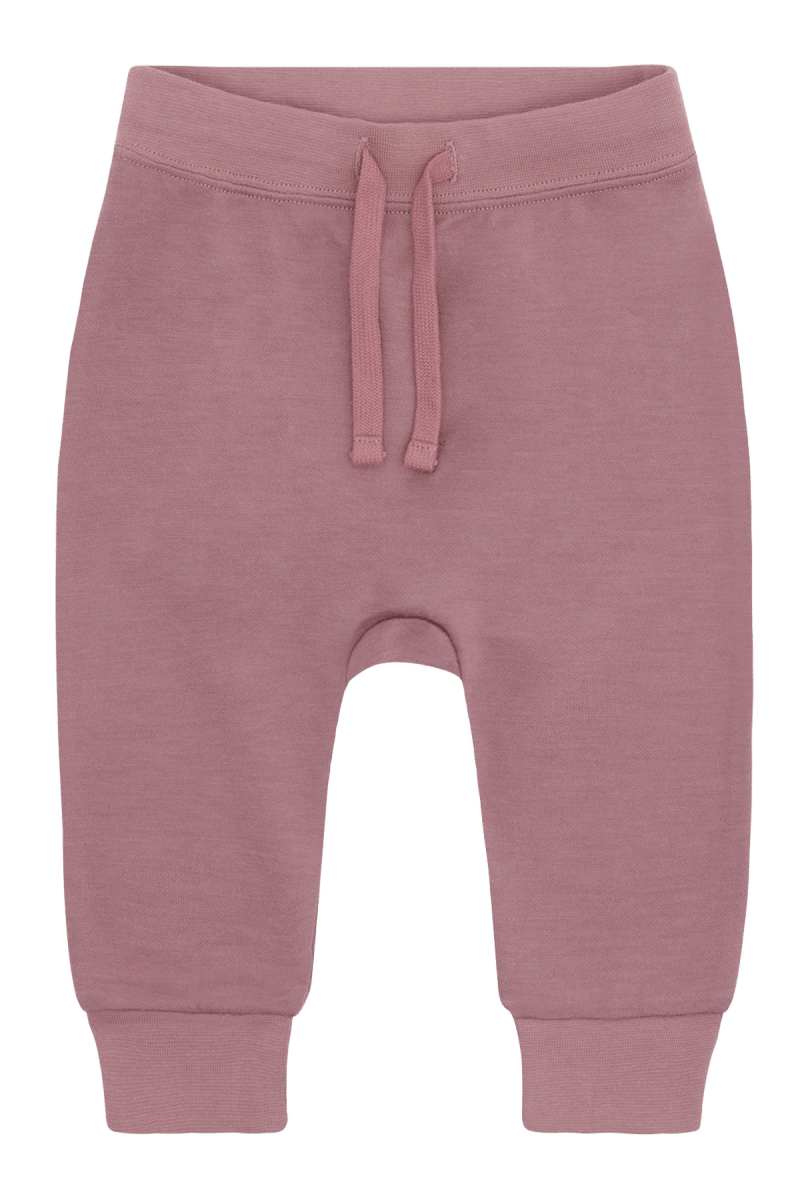 Hust & Claire | Ull/Bambus Joggebukse | Gaby - Pale Mauve | Torgunns Barneklær AS