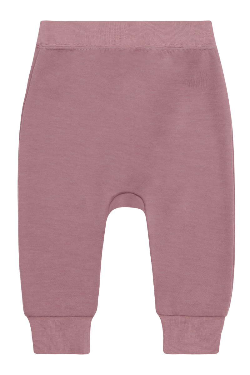 Hust & Claire | Ull/Bambus Joggebukse | Gaby - Pale Mauve | Torgunns Barneklær AS
