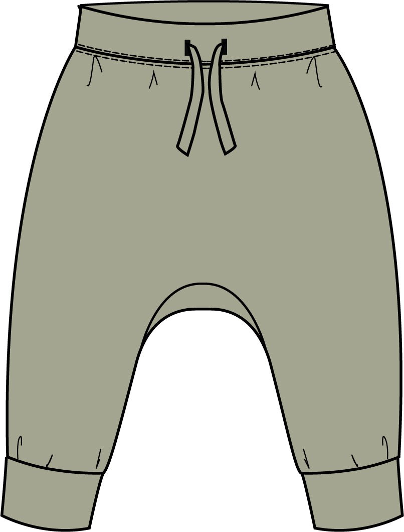 Hust & Claire | Ull/Bambus Joggebukse | Gaby - Turtle | Torgunns Barneklær AS