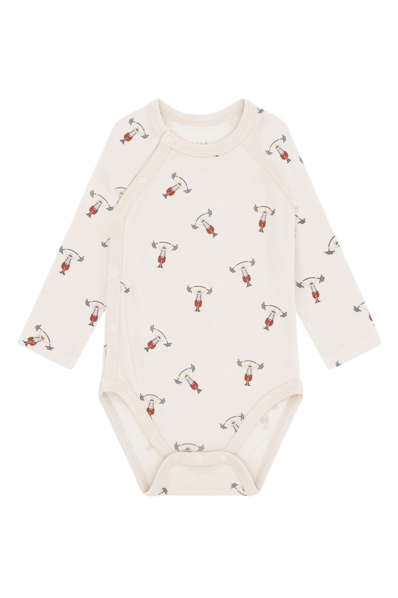 Hust & Claire | Ull/Bambus Omslagsbody | Baloo Strong Man - French Oak | Torgunns Barneklær AS