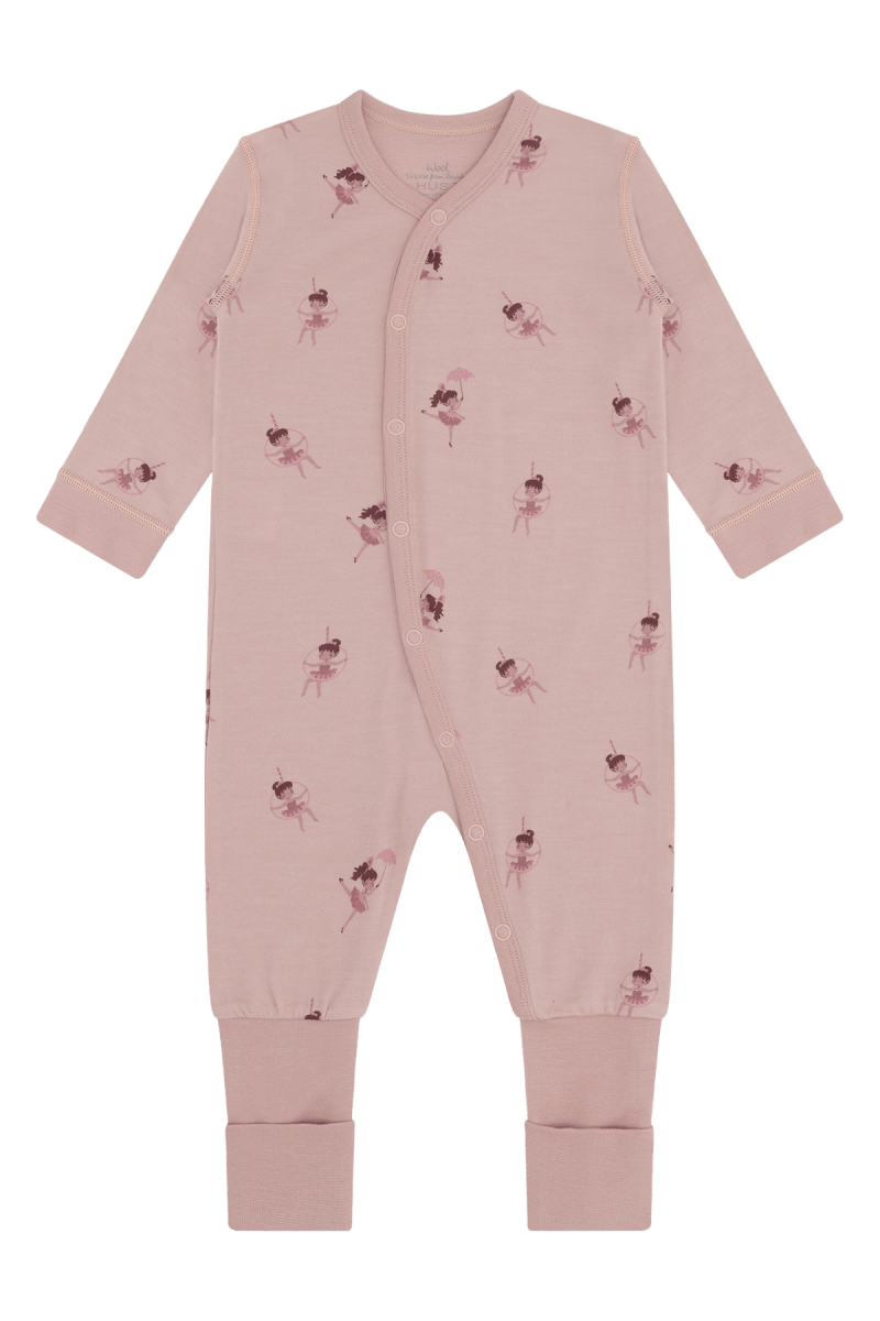 Hust & Claire | Ull/Bambus Pysjamas | Manu Line Dancer - Adobe Rose | Torgunns Barneklær AS