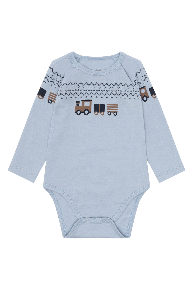Hust & Claire | Ullbody | Bo Train - Baby Blue | Torgunns Barneklær AS