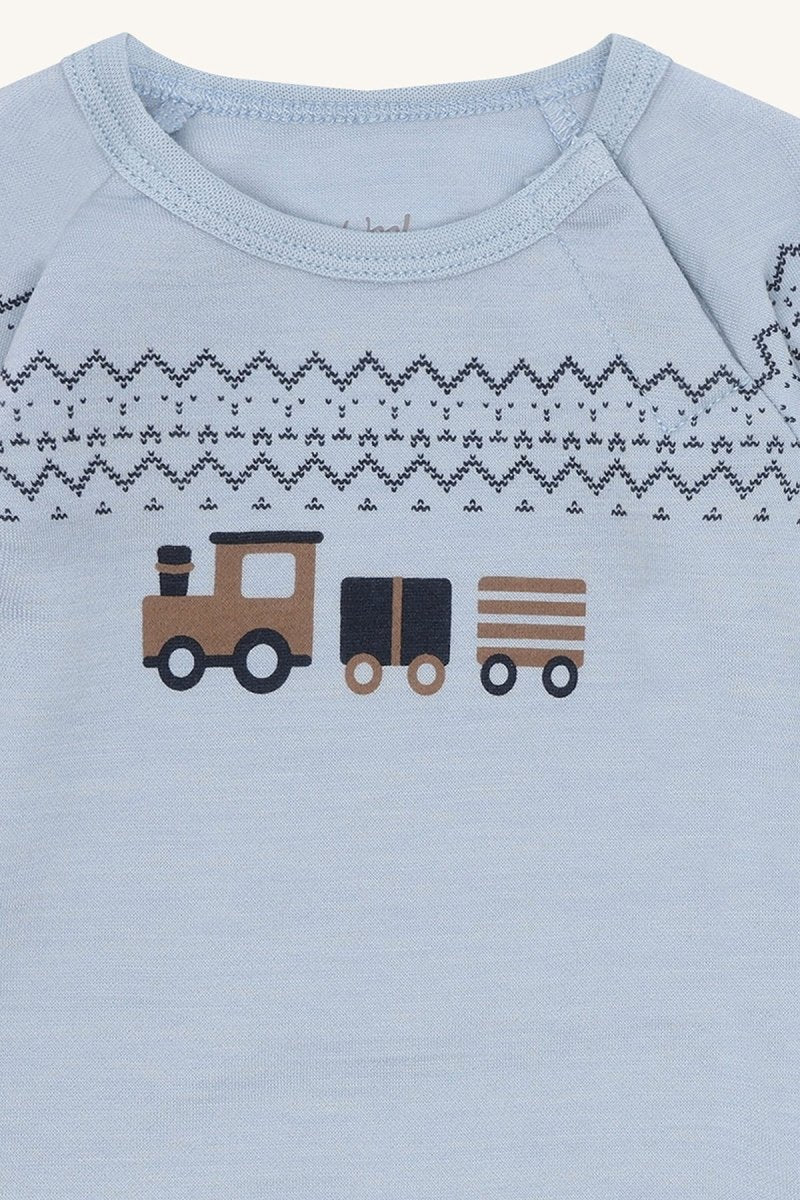 Hust & Claire | Ullbody | Bo Train - Baby Blue | Torgunns Barneklær AS